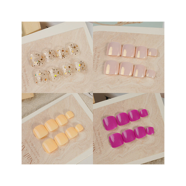 Glossy Short Press-On Nail Set Stornfield