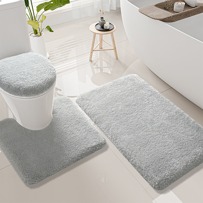 Plush Bathroom Mat Set