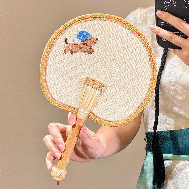 Handcrafted fan with cute animal design Stornfield