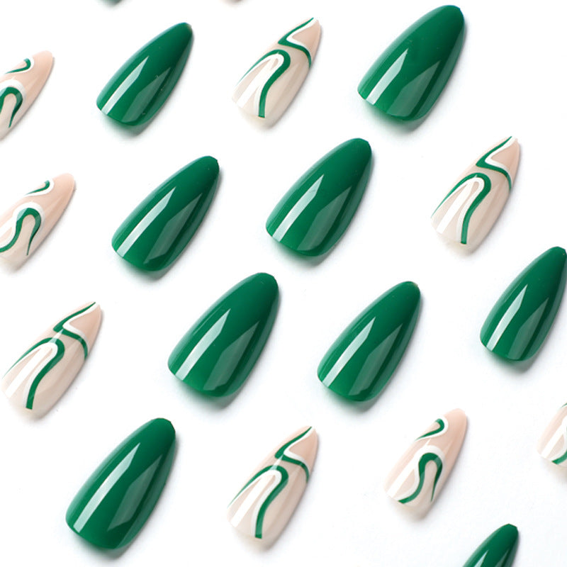 Elegant Nail Art with Creative Wave Designs Stornfield