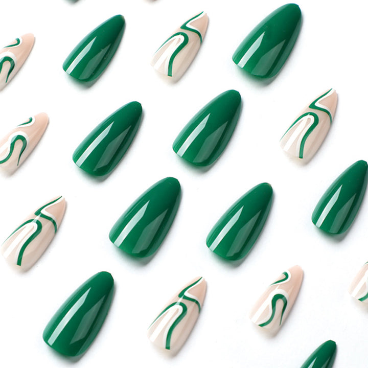 Elegant Nail Art with Creative Wave Designs Stornfield