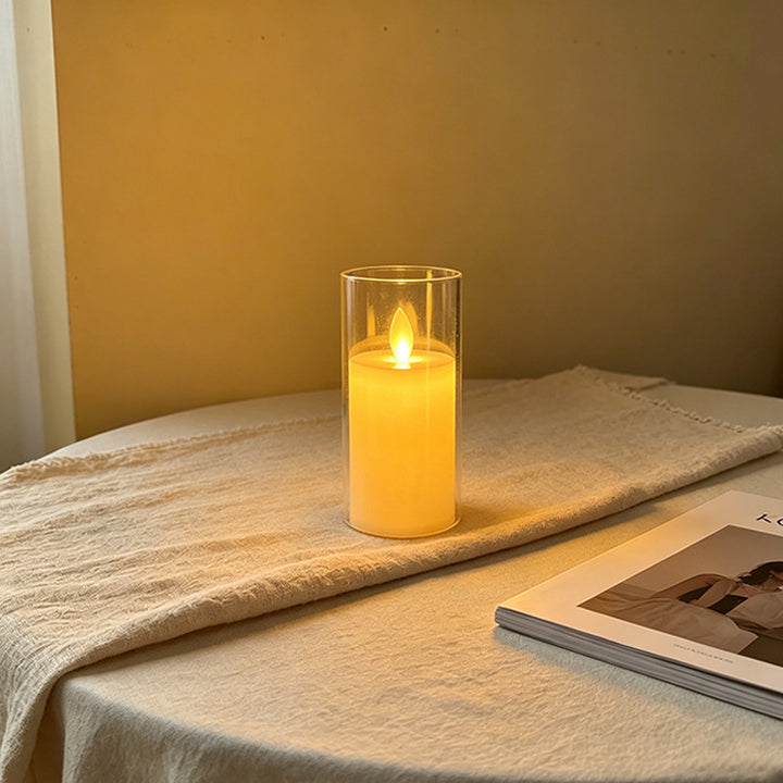 LED Scented Candle with Flame Effect Stornfield