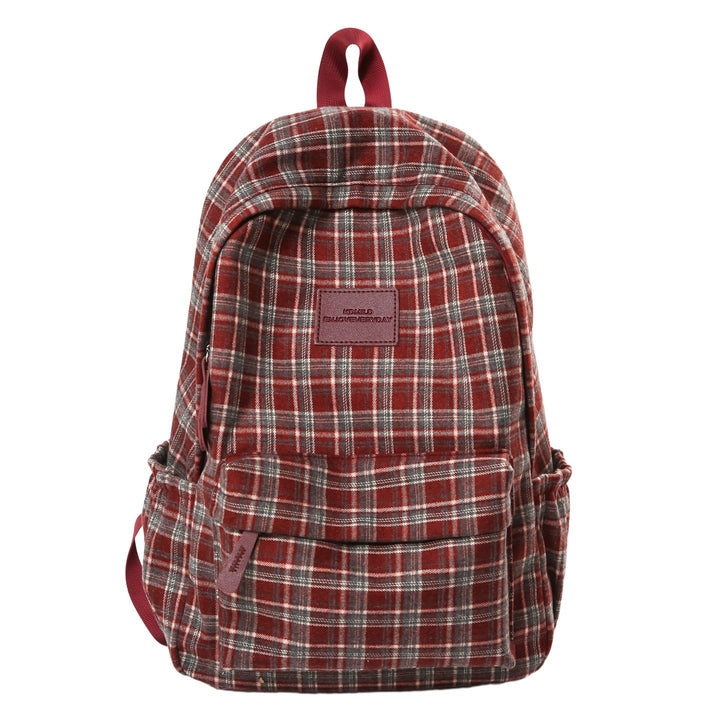 Checked Patterned Casual School Backpack Stornfield