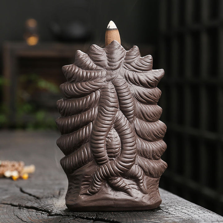 Artistic Skull-Themed Incense Burner