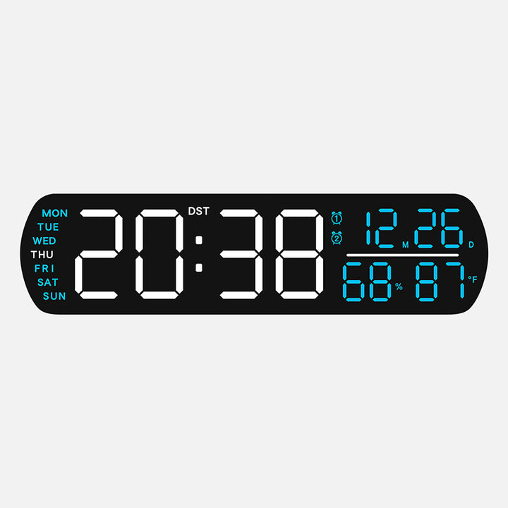 Digital wall clock with temperature and hygrometer display Stornfield