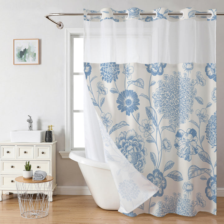 Floral Print Shower Curtain Stornfield