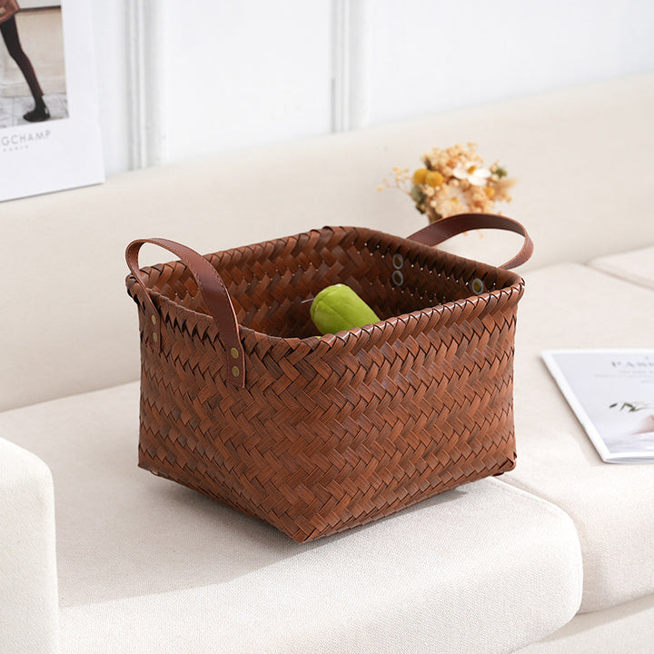 Playful storage basket with animal pattern Stornfield