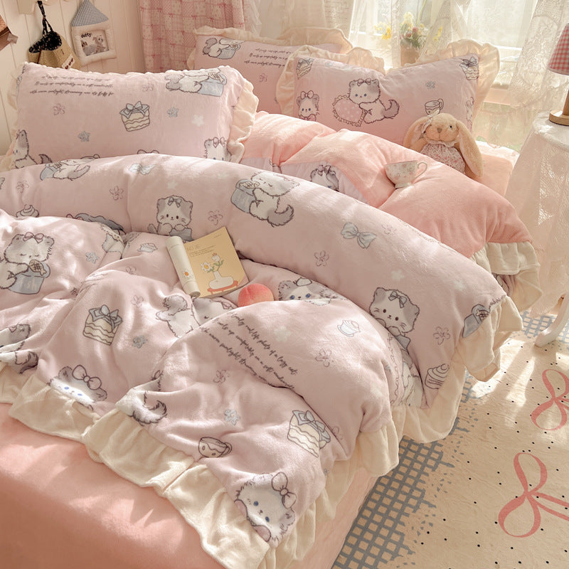 Playful Dog-Themed Comforter Set