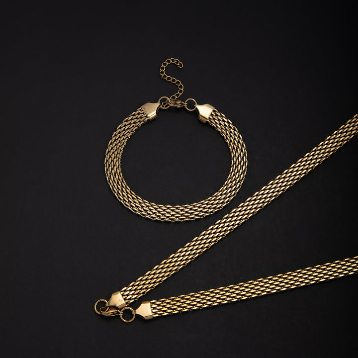 Elegant Textured Statement Jewelry Set Stornfield