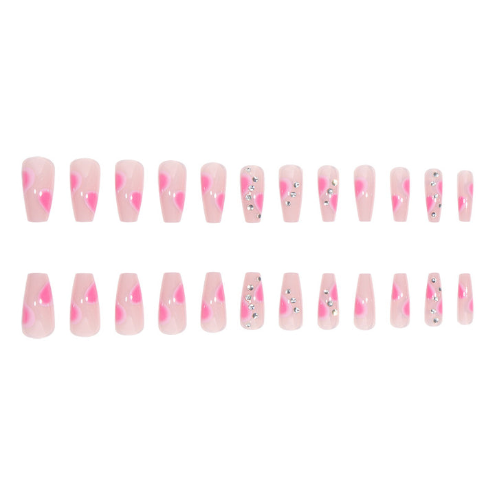 Elegant Stiletto Press-On Nails with Gem Accents Stornfield