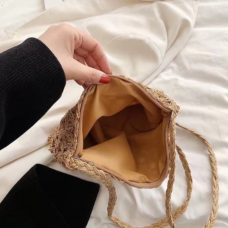 Crocheted Shoulder Bag Made of Natural Material Stornfield