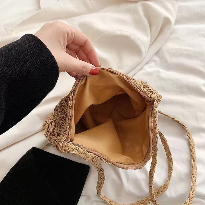 Crocheted Shoulder Bag Made of Natural Material Stornfield