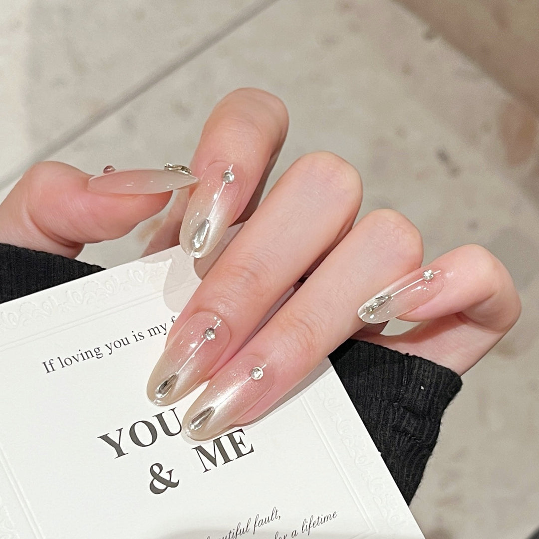 Premium Glittering Press-On Nail Extensions Stornfield