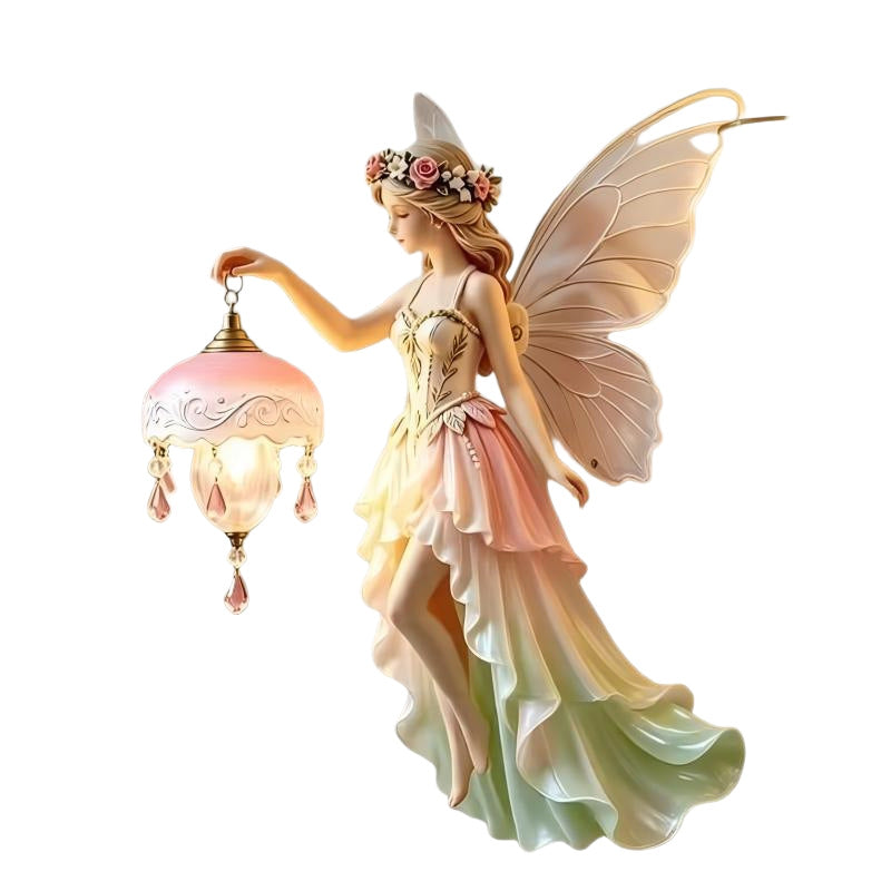 Decorative fairy figure with LED light Stornfield