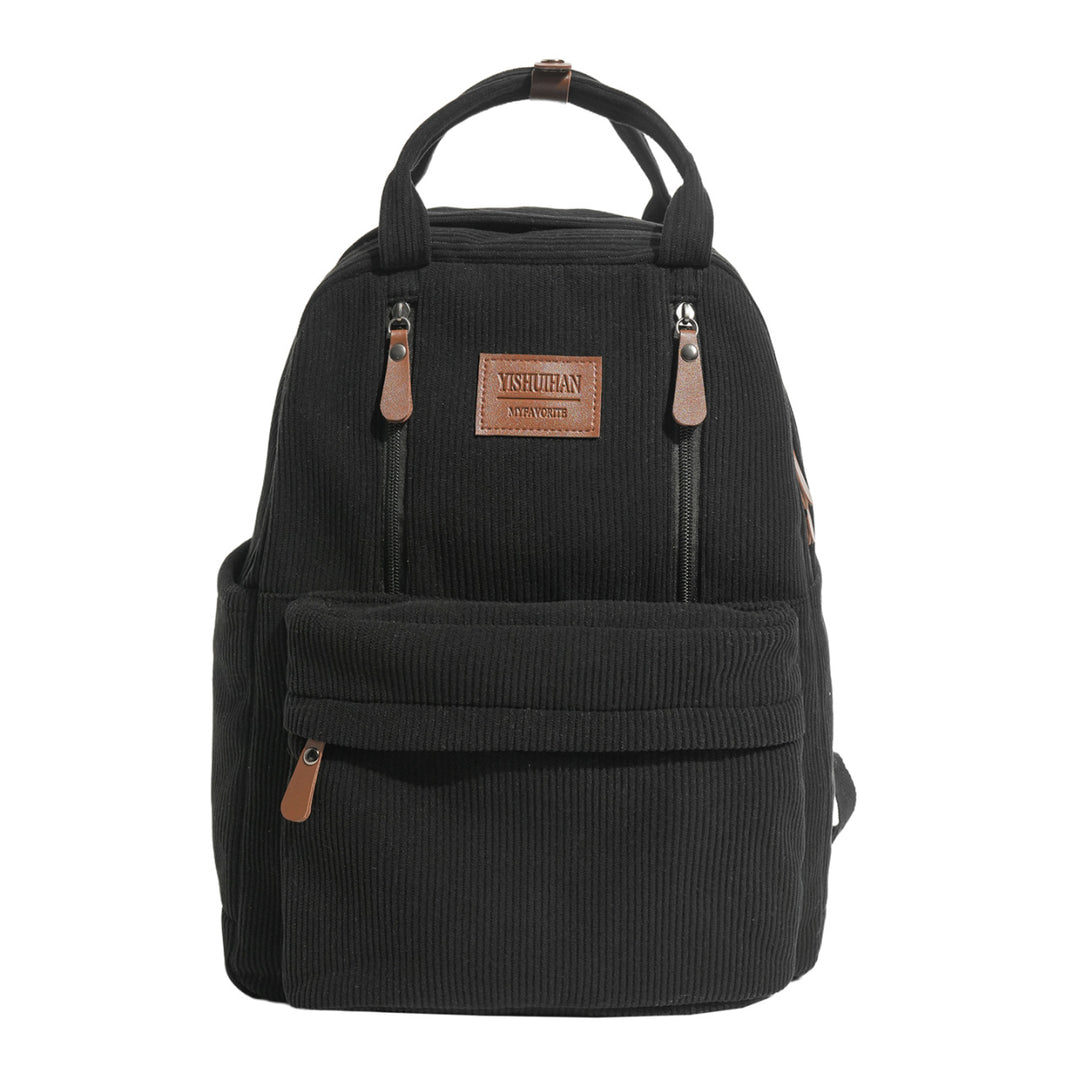 Corduroy Textured School Backpack Stornfield