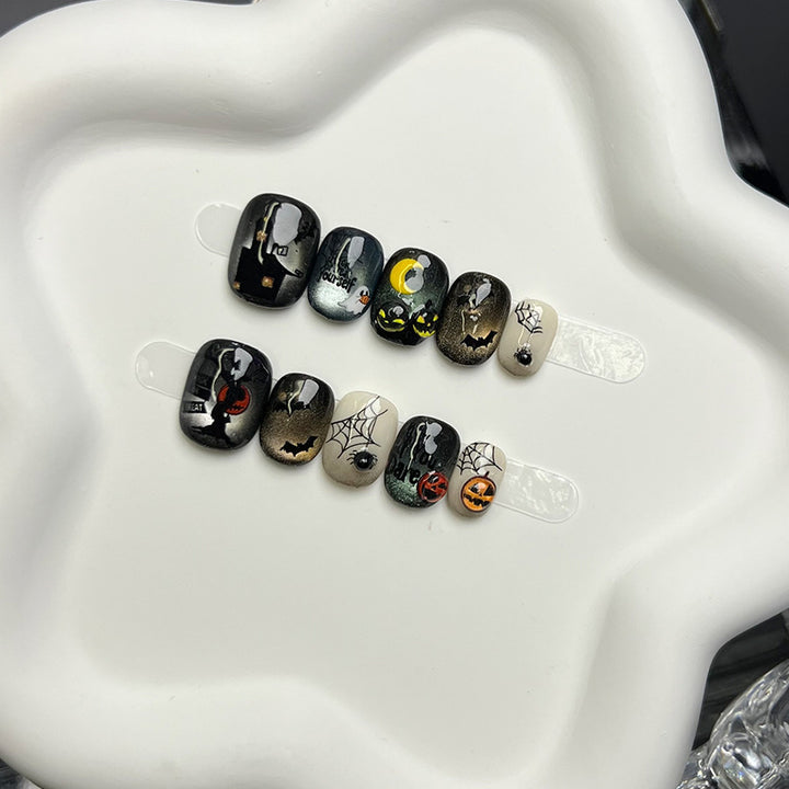 Themed Halloween Press-On Nail Set