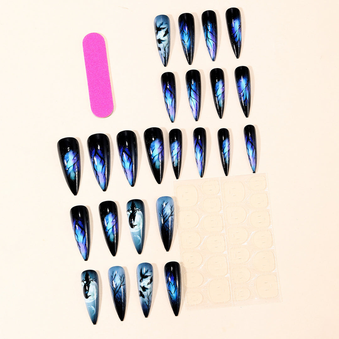 Gothic Enchanted Stiletto Nail Art Extensions Stornfield