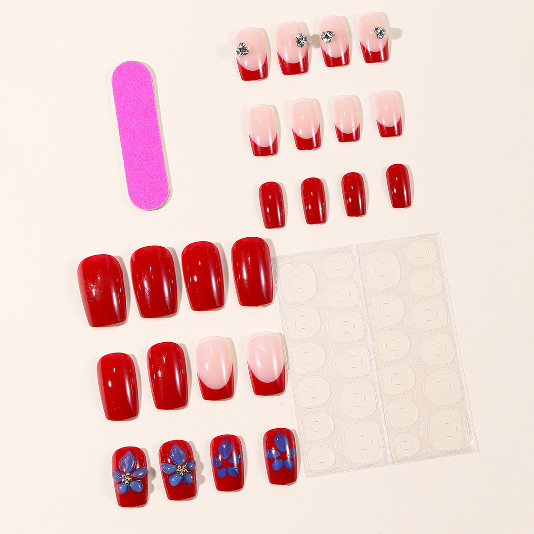 Artistic Nail Design Kit with Floral Accents Stornfield