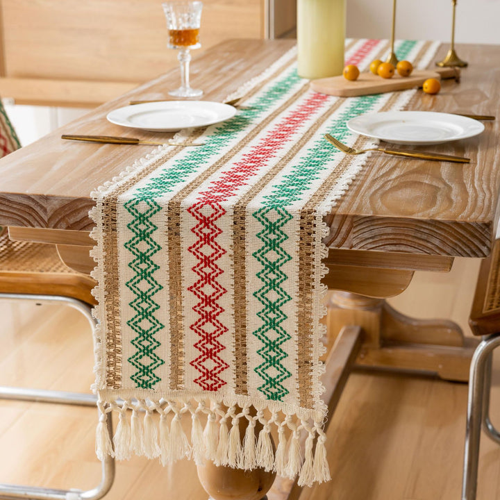 Bohemian Style Fringe Tablecloth
