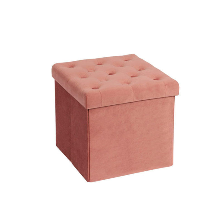 Stylish Velvet Storage Ottoman Stornfield