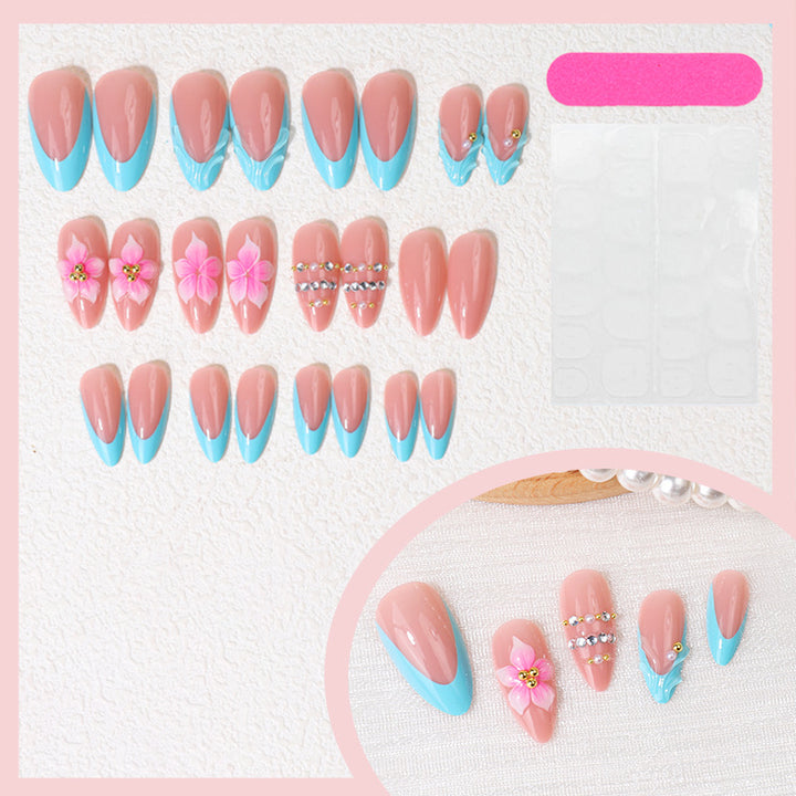 Creative Floral-Inspired Press-On Nail Set Stornfield