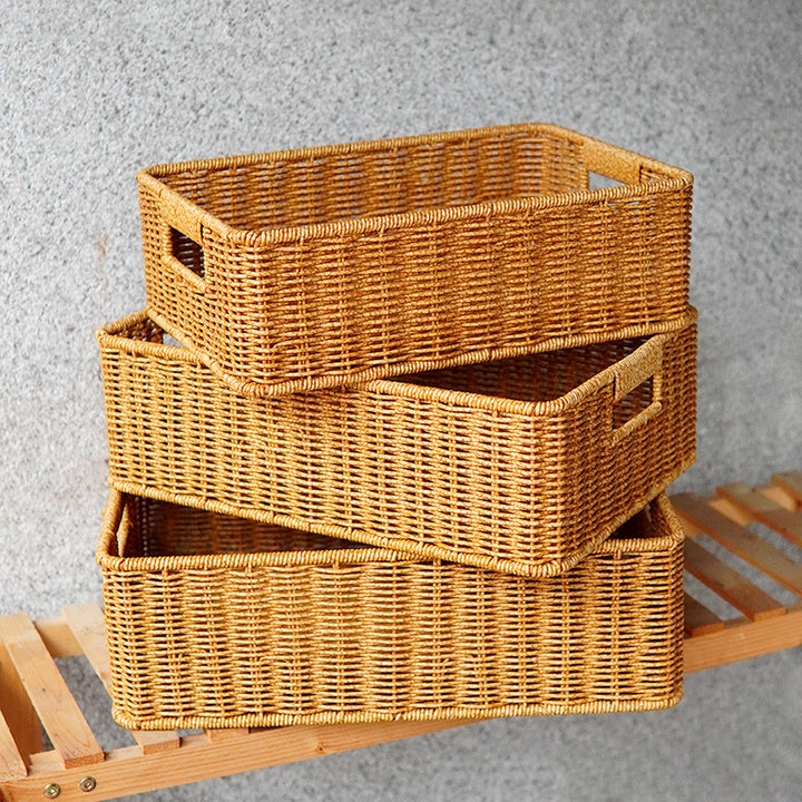Handwoven Rectangular Storage Basket Stornfield