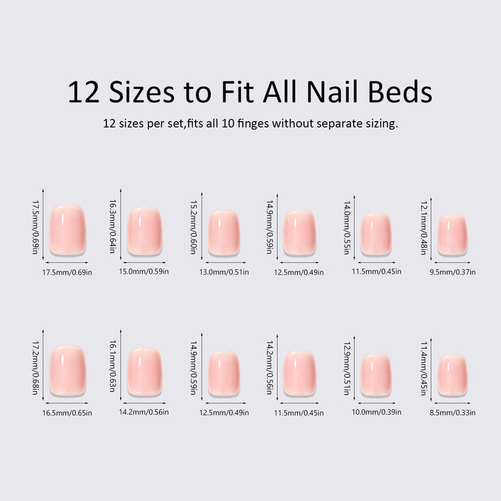 Artificial nail set with delicate floral designs Stornfield