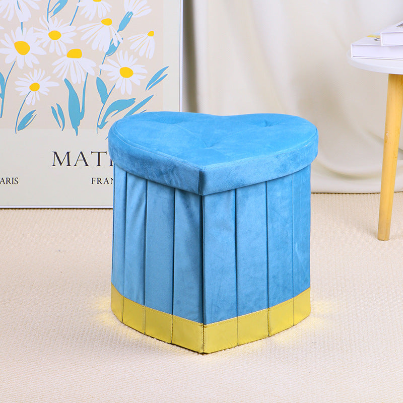 Stylish Heart-Shaped Storage Ottoman Stornfield