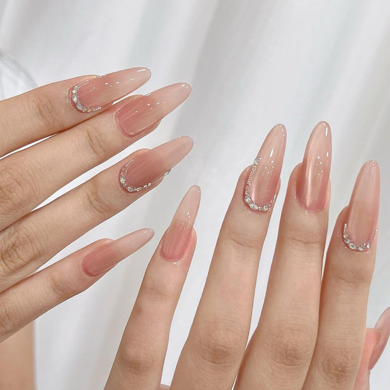 Premium Stiletto Press-On Nails with Elegant Rhinestone Accents Stornfield