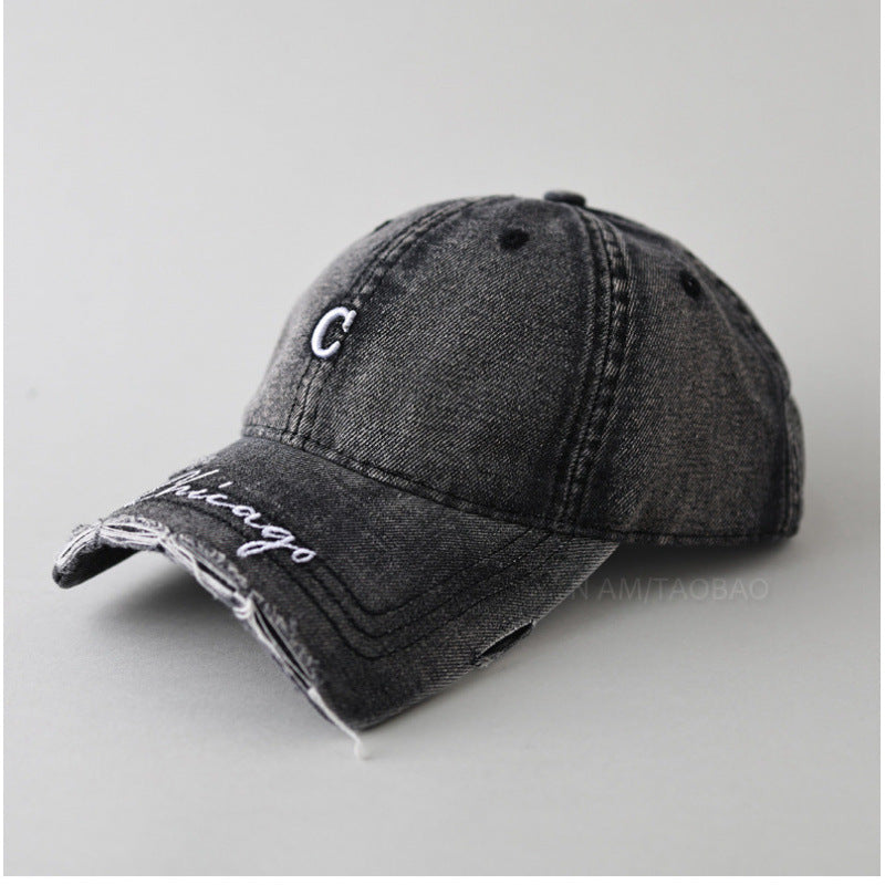 Women's Distressed Cotton Baseball Cap Stornfield 1784083462