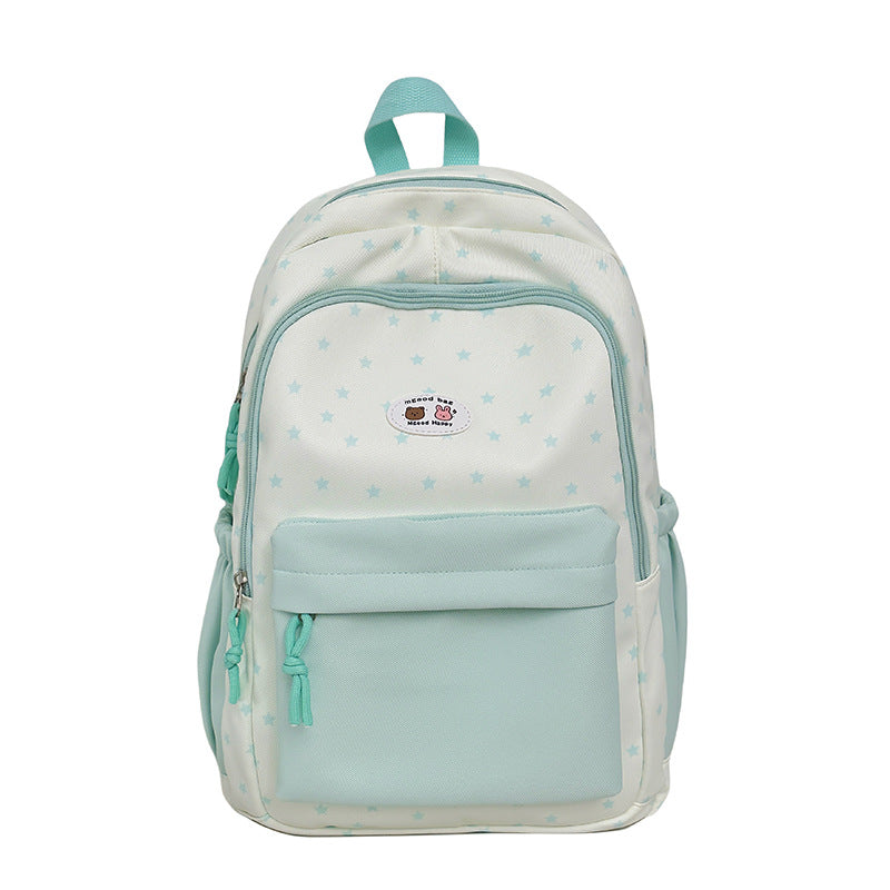 Star-Print Multi-Pocket Backpack Stornfield