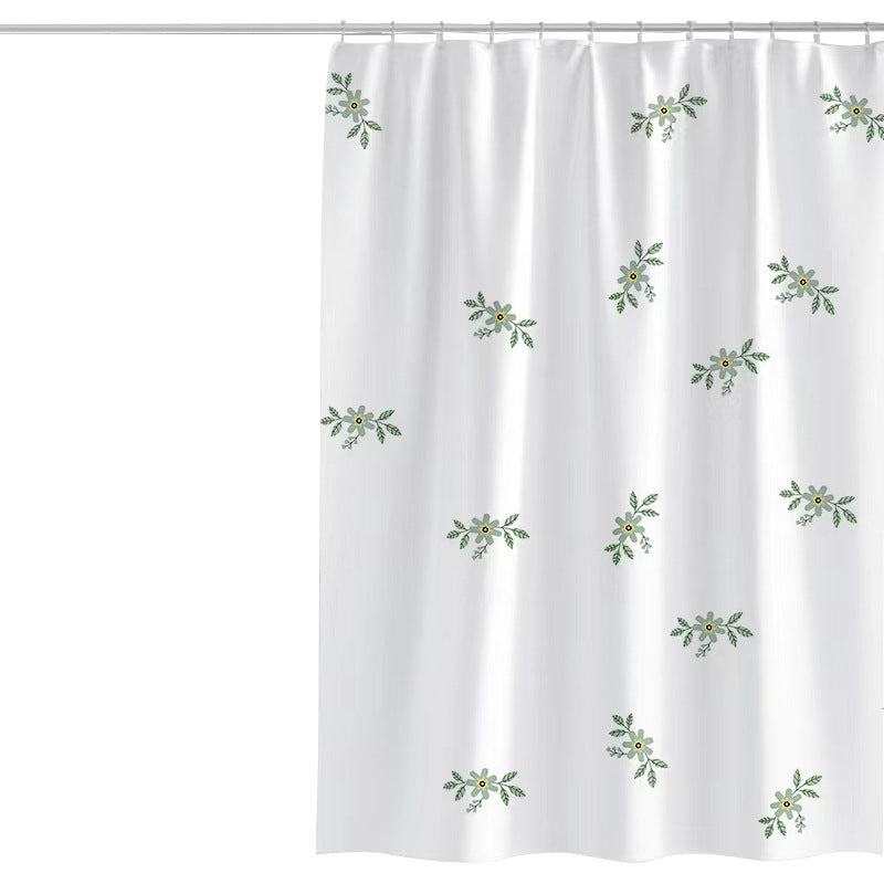 Women's Vintage Floral Print Shower Curtain Stornfield