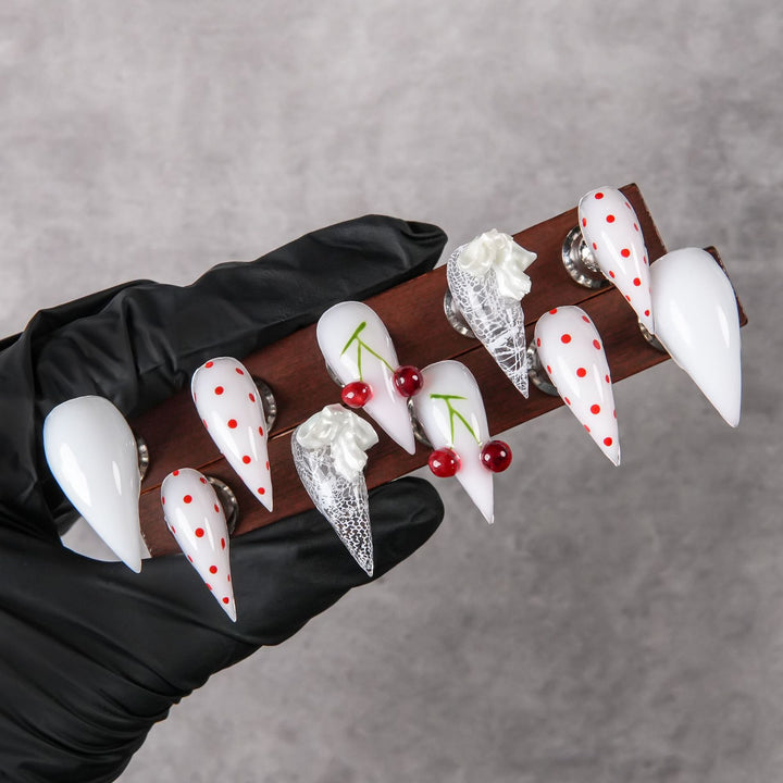 Creative Ice Cream-Themed Press-On Nails