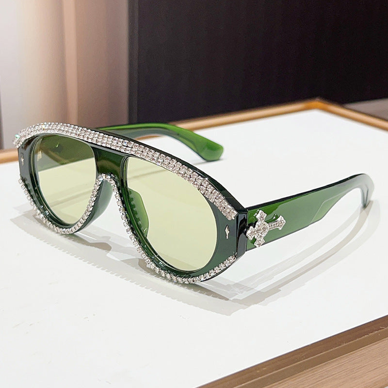 Luxury Oversized Rhinestone Sunglasses Stornfield