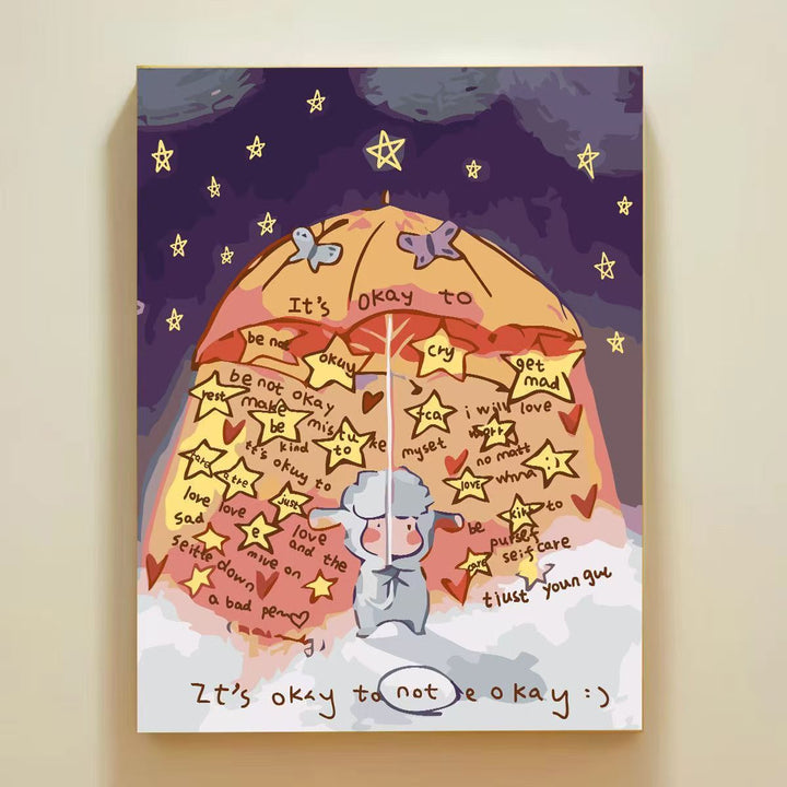 Playful Cartoon Themed Wall Art Canvas Print Stornfield