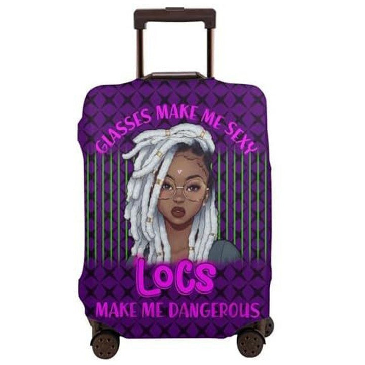 Women's hard-shell suitcase with unique skull and rose design Stornfield