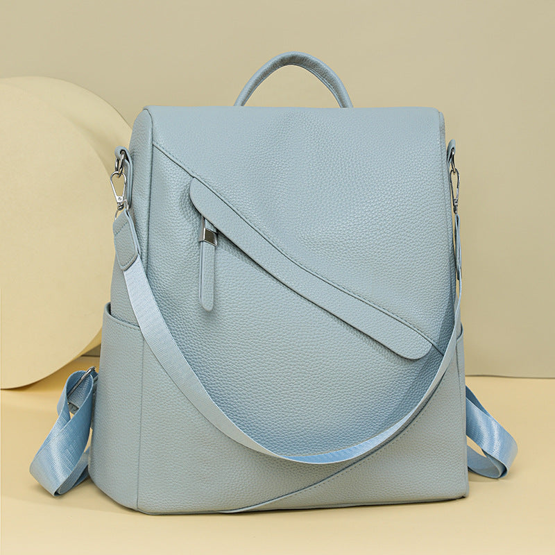 Chic Textured Leather Backpack Stornfield