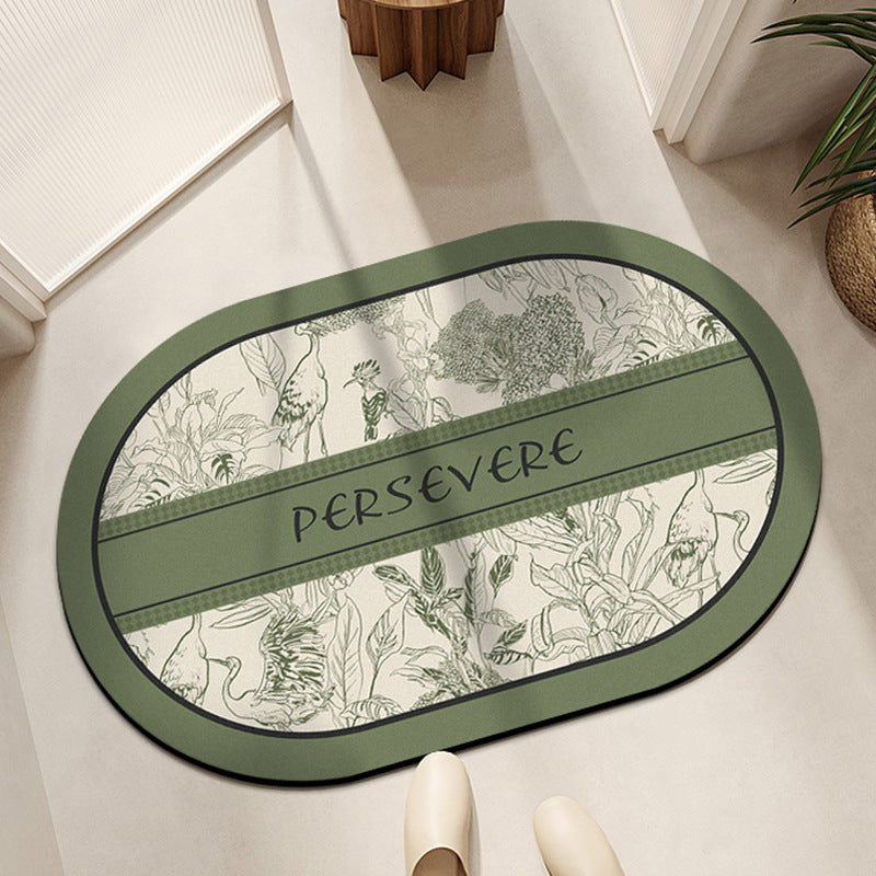 Botanical Patterned Area Mat