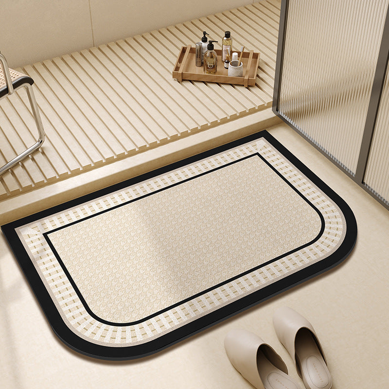 Vintage-Inspired Floral Printed Bath Mat