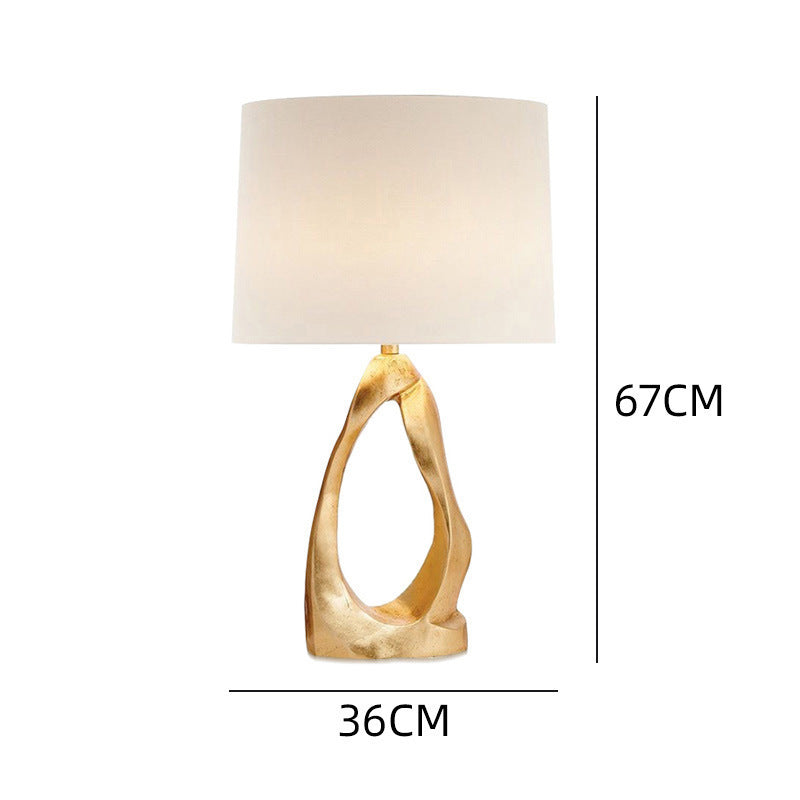 Artistic Table Lamp with Sculptural Design