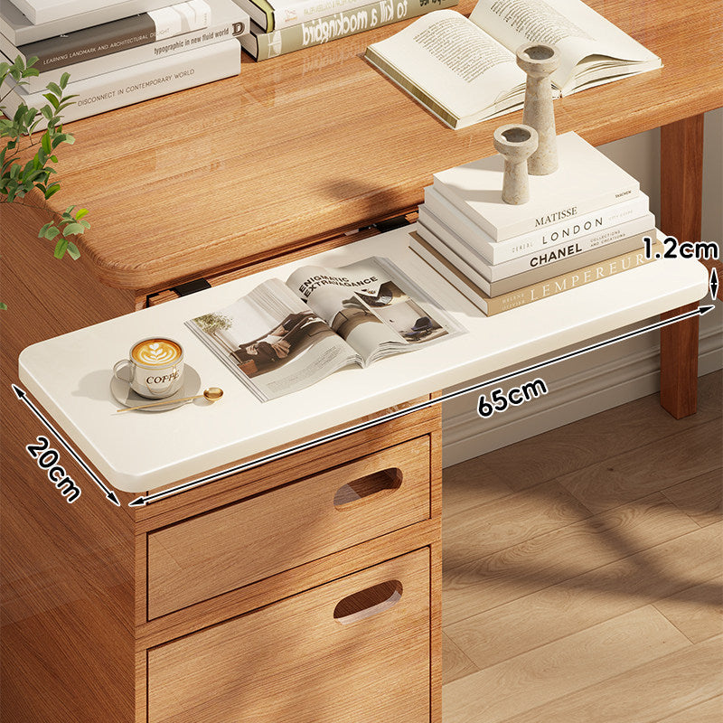 Clamp-On Wooden Desk Bridge Shelf Extension