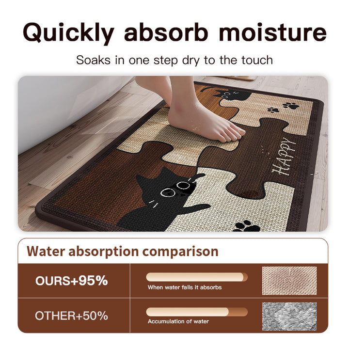 Decorative Puzzle Cat Doormat