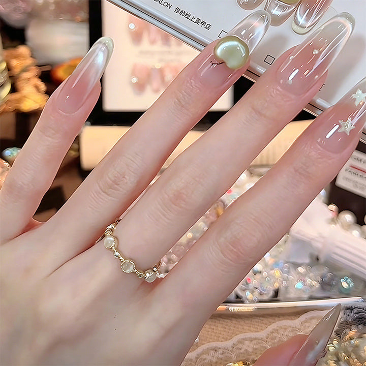 Nail art set with elegant glitter accents Stornfield