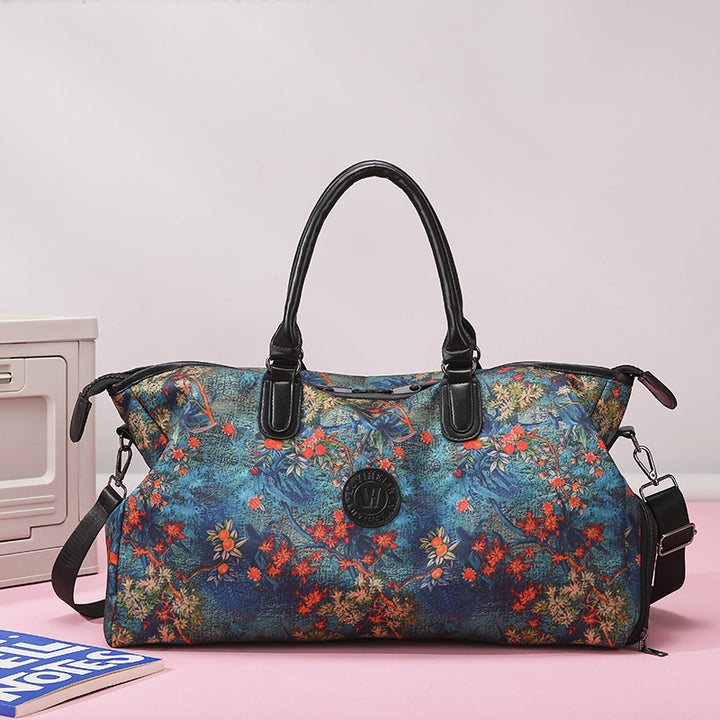 Stylish Floral Print Weekend Duffel Bag Stornfield