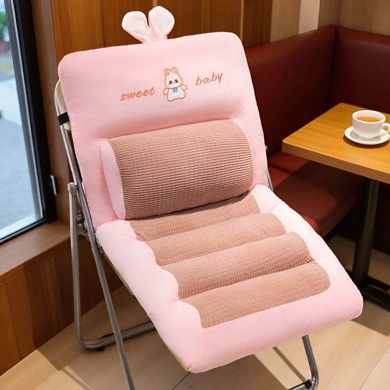 Plush seat cushion with ergonomic back support Stornfield