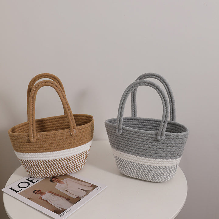 Handmade basket bag with modern accents Stornfield