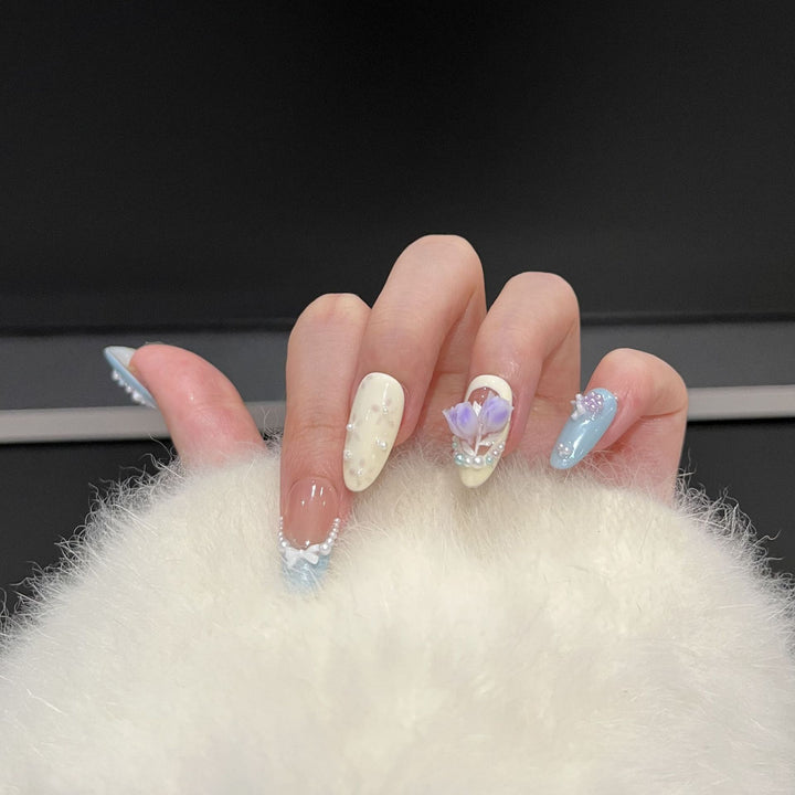 Floral Art Press-On Nail Tips Stornfield