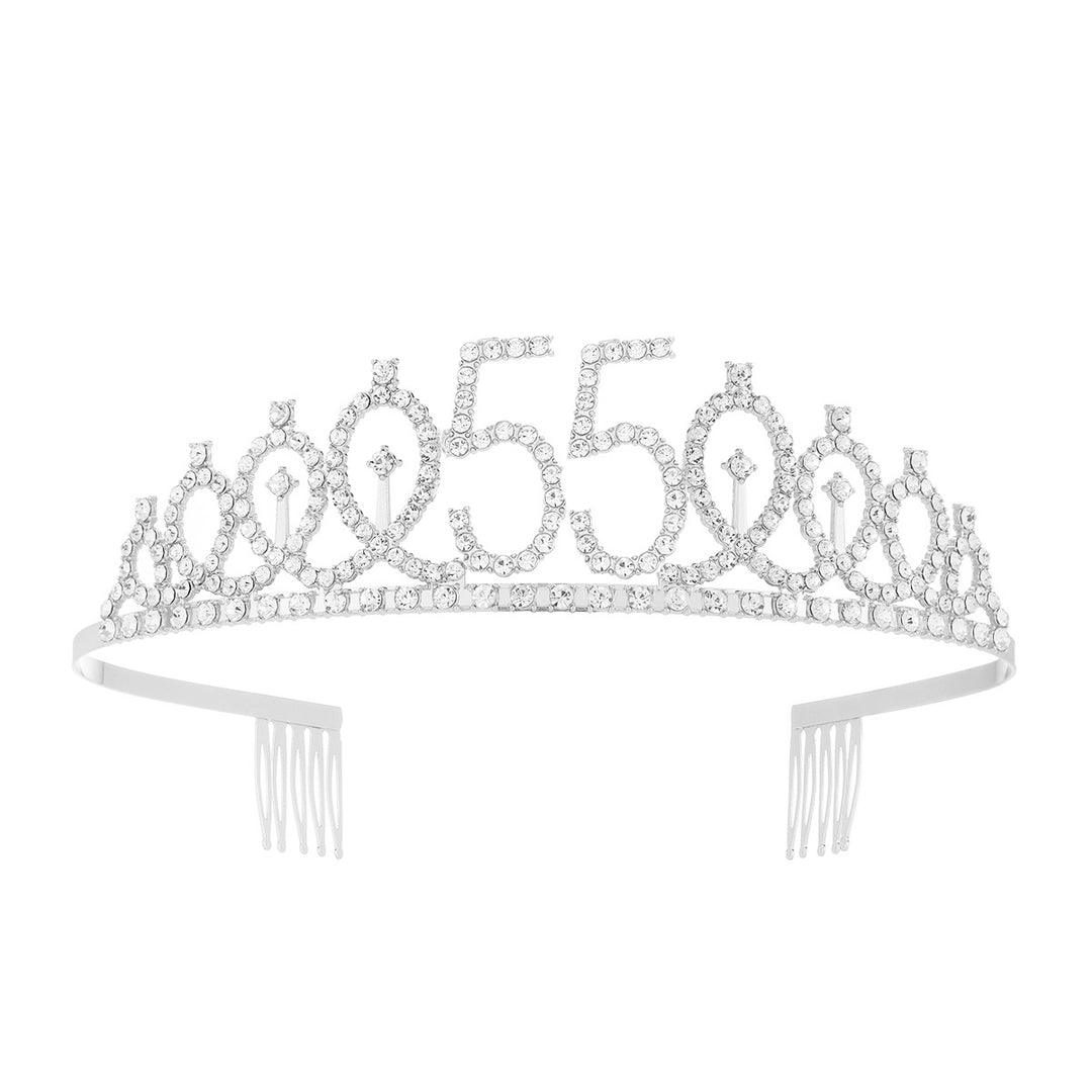 Women's Crystal-Embellished Tiara with Elegant Design Stornfield