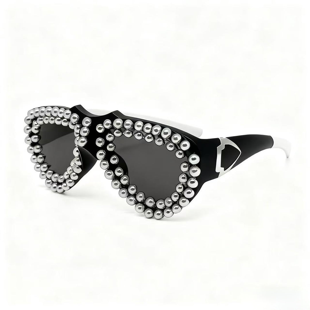 Ladies fashionable heart sunglasses with rhinestone embellished frame Stornfield