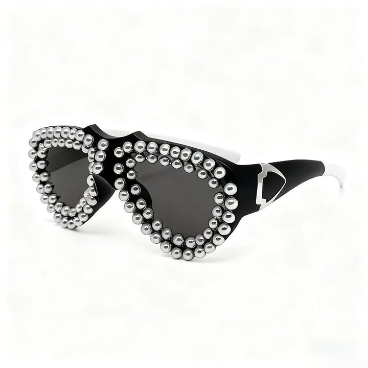 Ladies fashionable heart sunglasses with rhinestone embellished frame Stornfield